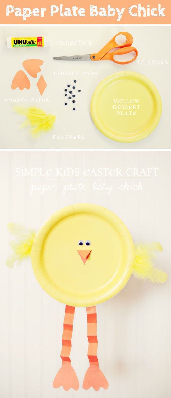 Paper Plate Baby Chick | Easter Crafts