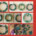 Collage of smaller holiday wreaths